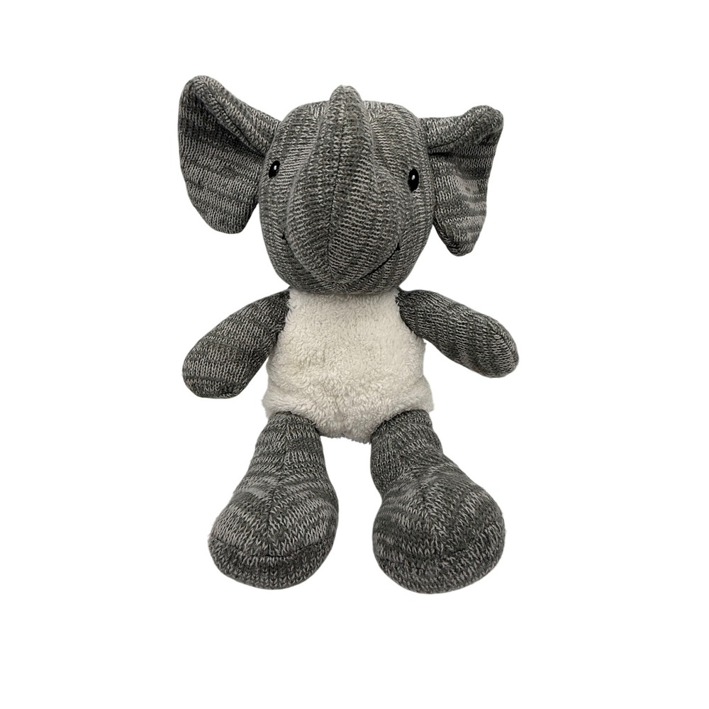 Spark Create Imagine Knit Elephant Soft Belly Toy Plush Stuffed Animal Rattle